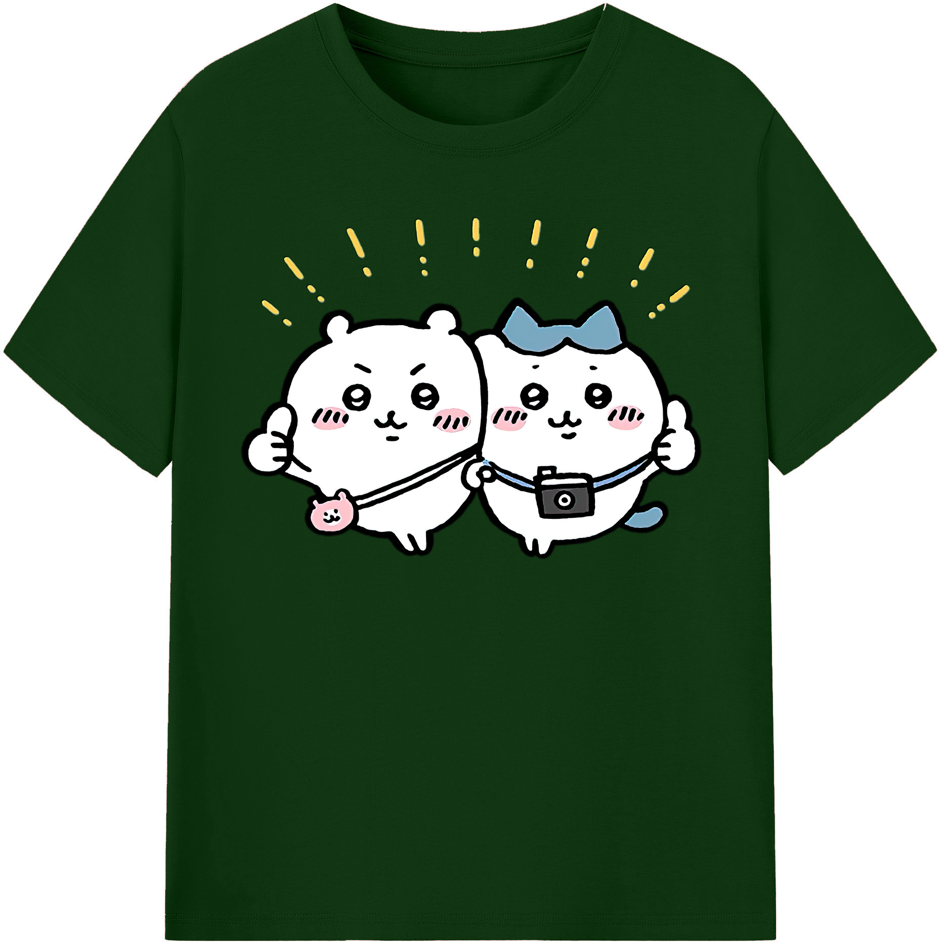 （画像用） ちいかわ ちいかわ Chii-kawa chiikawa 綿100％半袖Tシャツ（フロントプリント）